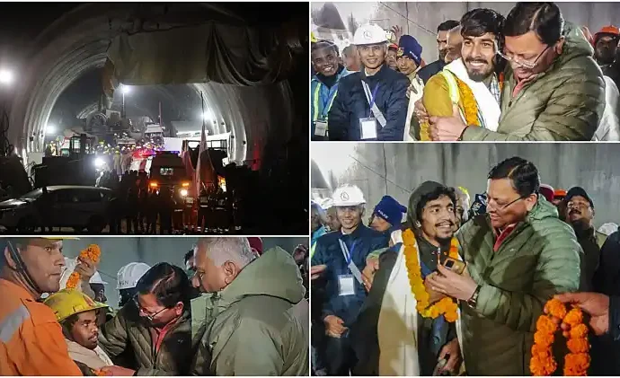 Uttarakhand Tunnel Rescue Operation: All 41 Workers Evacuated and Under Observation at AIIMS-Rishikesh