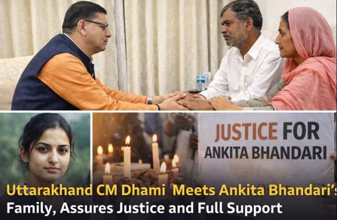 Uttarakhand CM Dhami Meets Ankita Bhandari’s Family, Assures Justice